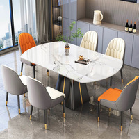 Salle à manger moderne table à manger de luxe pliante ensemble 8 places table extensible Table à manger chaises