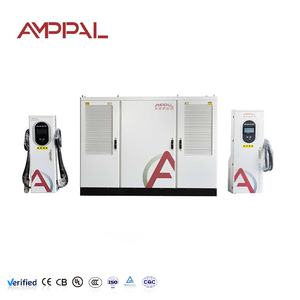 Estación <span class=keywords><strong>de</strong></span> Carga Rápida <span class=keywords><strong>para</strong></span> Vehículos Eléctricos Amppal <span class=keywords><strong>de</strong></span> 180kW, Montada en el Suelo, Protección IP54, Interfaces CCS1/CHAdeMO, <span class=keywords><strong>para</strong></span> Uso Comercial - Product Image 1