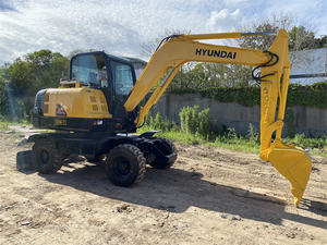 รถขุดไฮดรอลิกแบบล้อ HYUNDAI HW60 6 ตัน พร้อมเครื่องยนต์ CUMMINS ชิ้นส่วนไฮดรอลิก EATON กำลังขุดสูง - Product Image 5