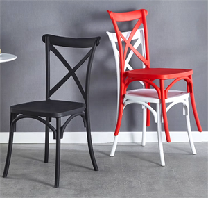 <span class=keywords><strong>Chaise</strong></span> d'événement de luxe en <span class=keywords><strong>plastique</strong></span> blanc et or à dossier croisé pour hôtel, <span class=keywords><strong>salle</strong></span> à <span class=keywords><strong>manger</strong></span>, mariage, fête et usage extérieur, pour salon - Product Image 3