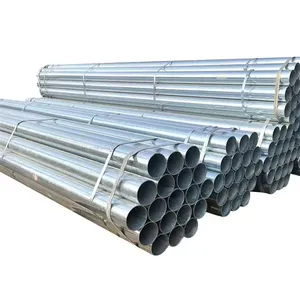 Tubo de aço galvanizado Bs1139 para andaimes, tubo redondo galvanizado para andaimes, tubos de aço Erw