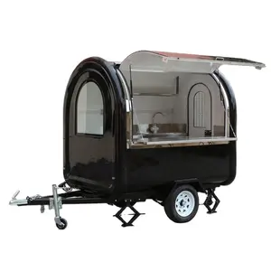 Mini16-22 Bar Beer Trailer Commercial Fiberglass Food Truck Candy Customized Outdoor Mobile Kitchen