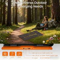 Kit de panneaux solaires pliables en silicium monocristallin de qualité professionnelle 100W, efficacité supérieure à 23%, noir, 182 mm, camping-car, fourgon, extérieur, Alecter