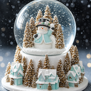 Globe <span class=keywords><strong>à</strong></span> neige personnalisé <span class=keywords><strong>en</strong></span> résine avec musique LED et neige automatique, style animal sculpté <span class=keywords><strong>à</strong></span> la main JE-076 - Product Image 3