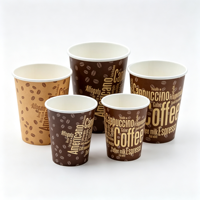 Gobelet en papier jetable personnalisé anti-graisse en kraft pour charcuterie, frites, pop-corn et autres plats à emporter pour fêtes