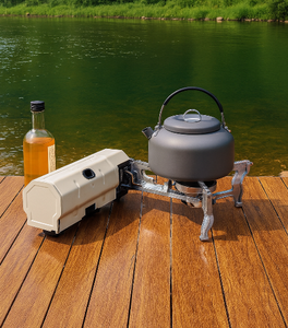 Nuevo diseño al aire libre portátil plegable Cassette estufa senderismo utensilios de cocina Camping estufa de <span class=keywords><strong>Gas</strong></span> portátil - Product Image 1
