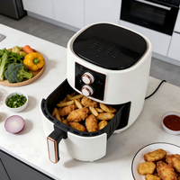 Friteuse à air électrique numérique 7L OEM personnalisée avec doublures en silicone, petite et grande capacité