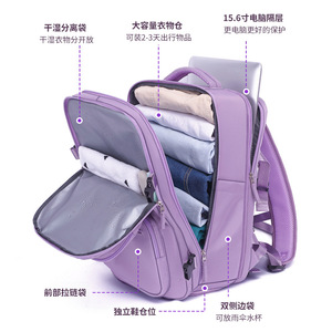 Promotional Backpack With <b>Laptop</b> <b>Sleeve</b> Zipper Closure Breathable Polyester Material For School And Daily Use - Product Image 2