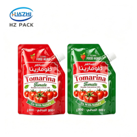Pochettes Doypack à bec verseur de qualité alimentaire pour l'emballage de la vodka, de la bière, de la sauce tomate et des boissons, avec options personnalisables