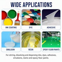 Disperseur haute vitesse pour peinture, mélangeur hydraulique, machine de fabrication de peinture, équipement de dispersion de pigments avec réservoir en acier inoxydable