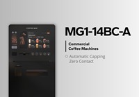 Distributeur automatique de café fraîchement moulu pour salle de sport avec conteneur de stockage de poudre personnalisé