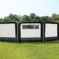Coupe-vent modulaire à 3 panneaux pour l'extérieur, le camping, la colonne d'air et le mur.
