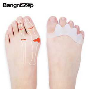 Bangnistep pie cuidado herramientas juanete corrector del <span class=keywords><strong>hallux</strong></span> <span class=keywords><strong>valgus</strong></span> alivio de gel de silicona del dedo del pie separadores - Product Image 1
