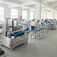 Ligne de production de petits croissants surgelés, de pains à burger et de baguettes françaises, machine de boulangerie entièrement automatique, haute productivité, nouvelle
