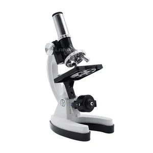 1200X Valise portable de haute précision Diapositives de spécimen LED Microscope biologique monoculaire pour l'éducation des étudiants en laboratoire scientifique