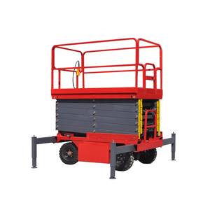 Nền tảng trên không 6M 8M 10m 12M 14m lực kéo skylift di động nâng lên giàn giáo 500kg thủy lực Scissor Lift - Product Image 1