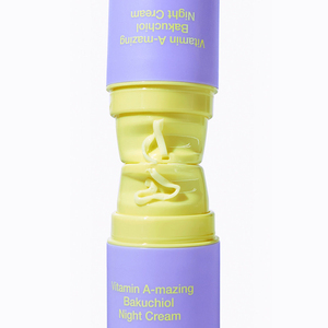 Crema de Noche Coreana para el Cuidado de la Piel con 1% de Bakuchiol y 0.03% de Retinal para el Cuidado de Arrugas, Baja Irritación, Fórmula Vegana - Product Image 3