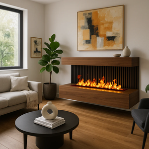 <span class=keywords><strong>Chimenea</strong></span> de Vapor Lineal RGB de Rango Completo con Sonido de Leña Ajustable y Sincronizado, Visualización Inmersiva, Decoración de Pared para Cafetería o Salón - Product Image 3