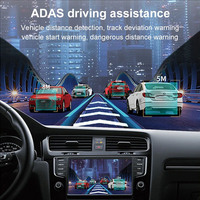 Caméra embarquée HD USB Android ADAS DVR spéciale pour lecteur multimédia, enregistreur vidéo, vision arrière, objectif caché, alliage de zinc