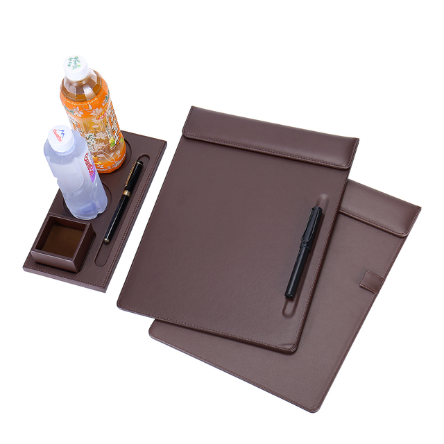 Custom Promotional Meeting Office A4 Signature Board Clipboards Hardboard Leather Notepad Memo Note Pads