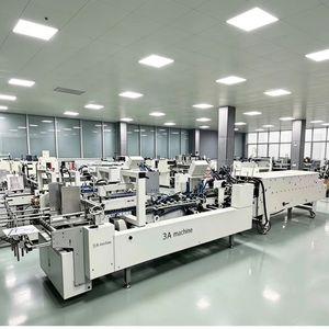 Máquina Plegadora y Encoladora de Cajas de Cartón Corrugado Automática y Económica, Controlada por PLC 3A 800A-2, 380V, 1 Año de Garantía - Product Image 2