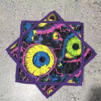 Étoile de jonglage octogonale Dapo Star en tissu réactif aux UV, motif rayon de soleil, multicolore, accessoire de danse et jouet d'adresse