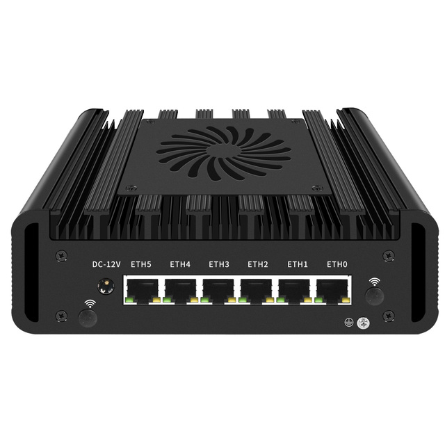 BKHD In Stock No MOQ OEM Customized Mini PC Intel ultra7 165H Ultra-H CPU 12 Cores 6*RJ45 GPU NUP Ai Boost Proxmox PVE 4G WIFI 7