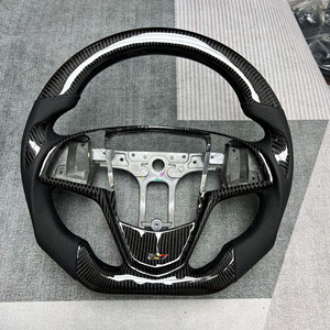 Volante Deportivo Personalizado de Fibra de Carbono, Modificación Interior de Automóvil, Piezas de Repuesto Compatibles con <span class=keywords><strong>Cadillac</strong></span> ATS-L CT5 CT6 XT5 XT6 - Product Image 2