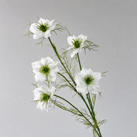 Bunga Nigella Buatan Sutra, Rangkaian Bunga Daisy, Dekorasi Pernikahan, Hotel, Mal, dan Pajangan
