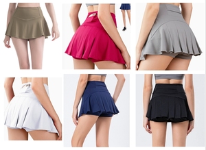 Sexy Phụ Nữ Quần Vợt Hoạt Động Mặc Váy Váy Với Quần Short Túi Tùy Chỉnh Cho Cô Gái Trang Phục Cao Eo Phòng Tập Thể Dục Thể Thao Golf Pickleball Skort - Product Image 3