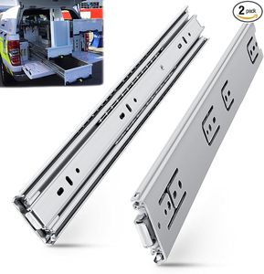 Yenuo mở rộng đầy đủ bóng mang ngăn kéo đường ray (1 cặp)-250 lbs tải, 12-40 inch Side mount Fit Home & Thương mại lưu trữ - Product Image 2