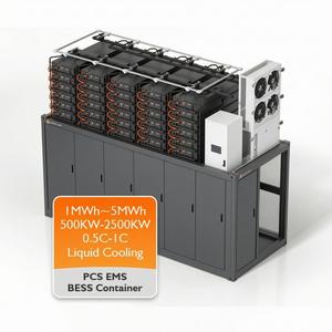 Conteneur de batterie 400V 690V 500KWH 1-5MWH Système de stockage d'énergie solaire avec refroidissement IP54/55 8000+ cycles HP1500K Conteneur ESS Solaire B - Product Image 1