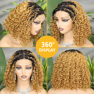 วิกผมบ๊อบแบบถักเปียผมแท้แบบดับเบิ้ลดรอน ขนาด 14 นิ้ว รุ่น FH # วิกผมเวียดนามแท้แบบผูกเชือกด้านหน้า 1bt30 5x5 - Product Image 3