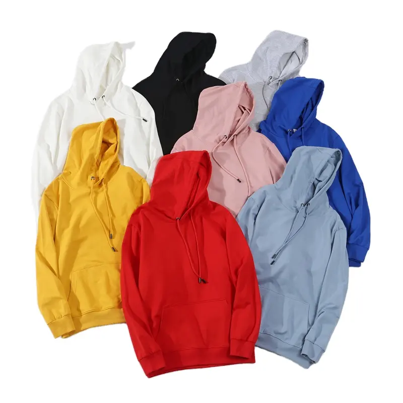 Wholesale Cotton Fleece Hooded 1/4 zip Mens Hoodies Sweatshirt Plain Vintage Embroidered Custom Men Hoodies