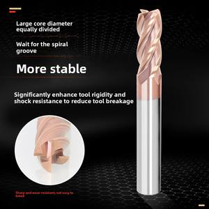 MZF4 شفرة HRC55 درجة التنغستن الصلب طحن القاطع تمديد سبائك المغلفة طحن القاطع CNC شقة أسفل مطحنة الصلب - Product Image 4