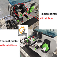 Machine de dépose d'autocollants multifonctions, en plastique, équipement de dépose automatique instantanée, impression de codes à barres, Machine de dépose