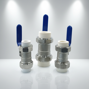 Robinet à bille manuel en laiton à double raccordement à chaud pour eau, grande capacité, marque <span class=keywords><strong>Siho</strong></span>, diamètre de tuyau max. 4 po, garantie 3 ans, connexion PPR - Product Image 5