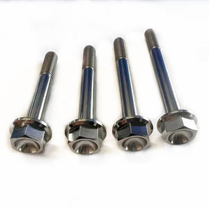 Vis en titane GR5 1/<span class=keywords><strong>4</strong></span>-20*32mm, vis à tête hexagonale haute résistance, prix d'usine, vis à tête à bride - Product Image 1