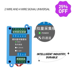 TD-300X 4-Channel Analog Signal Acquisition Module 4-20mA/0-10V Input RS485 MODBUS RTU DIN Rail Mounting - Product Image 5