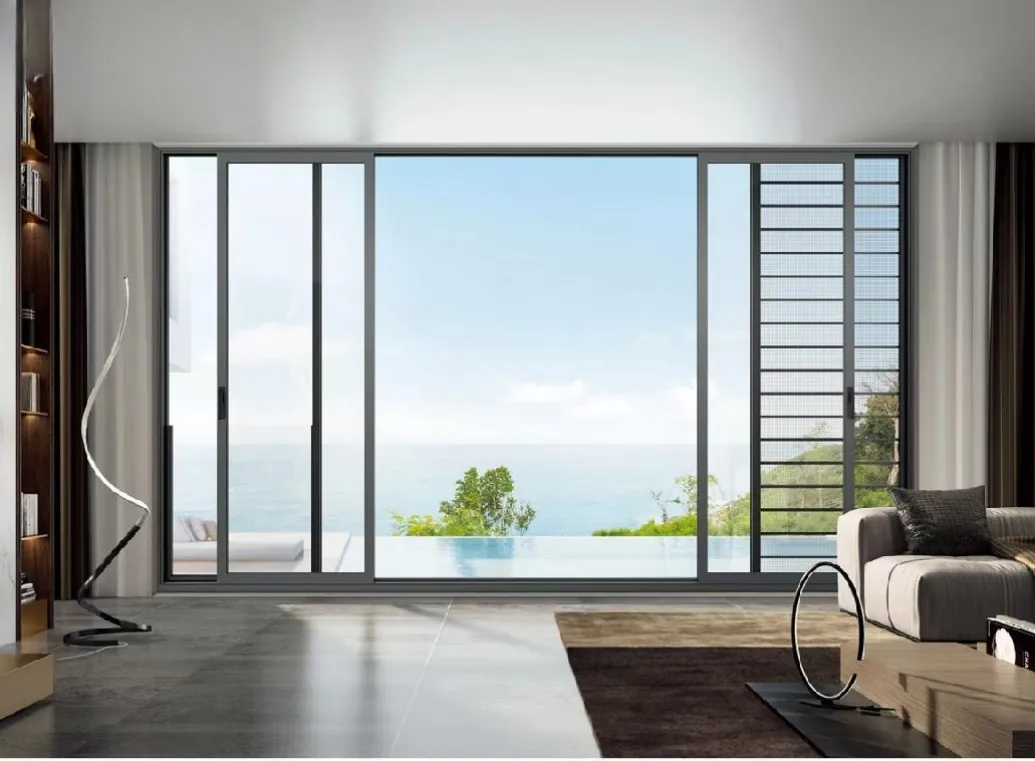 European Modern Design Customized Glass Doors And Windows Aluminum Slide Door Window