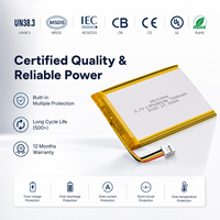 Batterie au lithium polymère rechargeable personnalisée 3,7 V 7500 mAh, batterie LiPo haute densité pour alimentation portable en extérieur