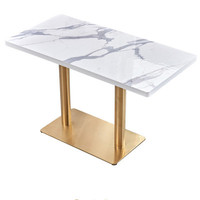 Table de bistrot en marbre pour restaurant, café, restauration rapide - Offre spéciale