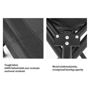 Trọng lượng nhẹ ngoài trời gấp Giường cũi thép không gỉ 600D Oxford ngủ cáng giường với túi lưu trữ - Product Image 2