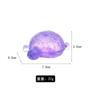 Jouet Squishy en TPR Maltose en forme de petite tortue de dessin animé, 7,5 cm, Kawaii, doux, à remontée lente, à presser, animal mignon, décoration de bureau anti-stress, cadeau - Product Image 2