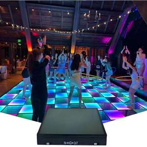 منصة إضاءة ليد باعثة للضوء RGB بتخفيضات كبيرة 15 واط ، أرضية رقص متحركة لحفلات الزفاف وديسكو ، أرضية رقص بإضاءة ليد مغناطيسية - Product Image 1