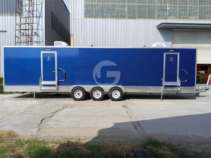 2025 Hot Sale Luxury Mobile Luxury Shower Bathroom Modern Portable Toilet <b>Trailer</b> for Public Use Schools Parks Office Buildings - Product Image 2