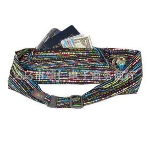 BANDI Riñonera con patrón multicolor de poliéster y licra, accesorio de almacenamiento informal para viajes - Product Image 5