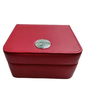 เกรดสูงขายส่งกล่องนาฬิกา Omeg สีแดงในสต็อก