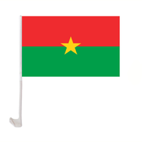 Drapeau national de la Malaisie à clipser sur la vitre de voiture, drapeau décoratif à suspendre, drapeau de voiture monté sur véhicule pour supporters nationaux