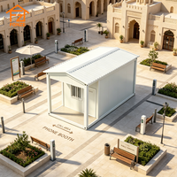 Cabine de Garde Modulaire à Assemblage Rapide avec Design de Style Moyen-Oriental, Construction Résistante au Vent, Performance Ignifuge